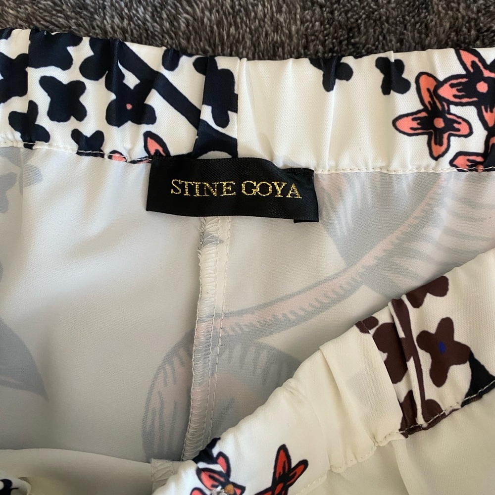 STINE GOYA Floral Print Trousers Size XS - Picture 4 of 8